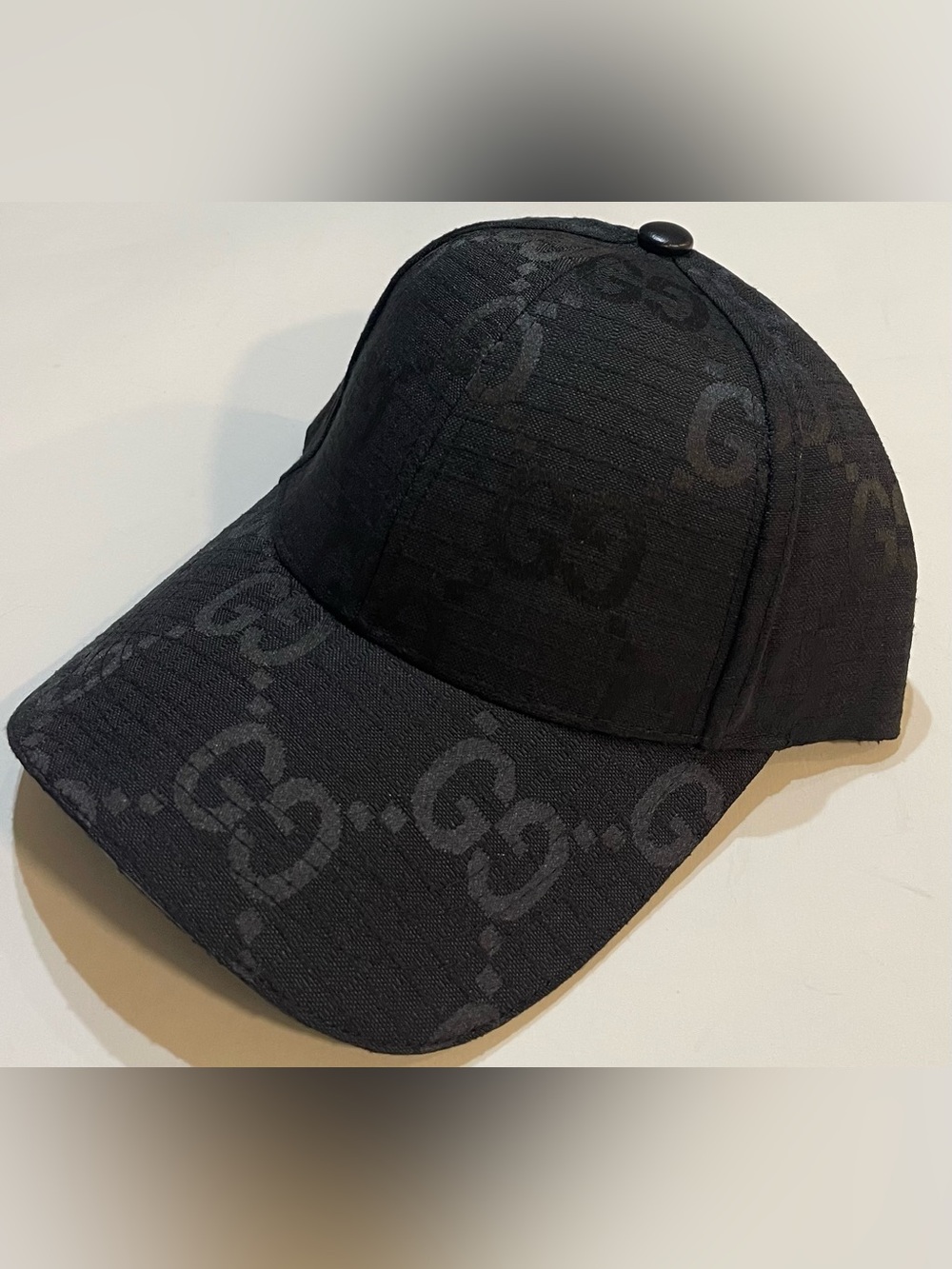 Black Gucci GG Hat